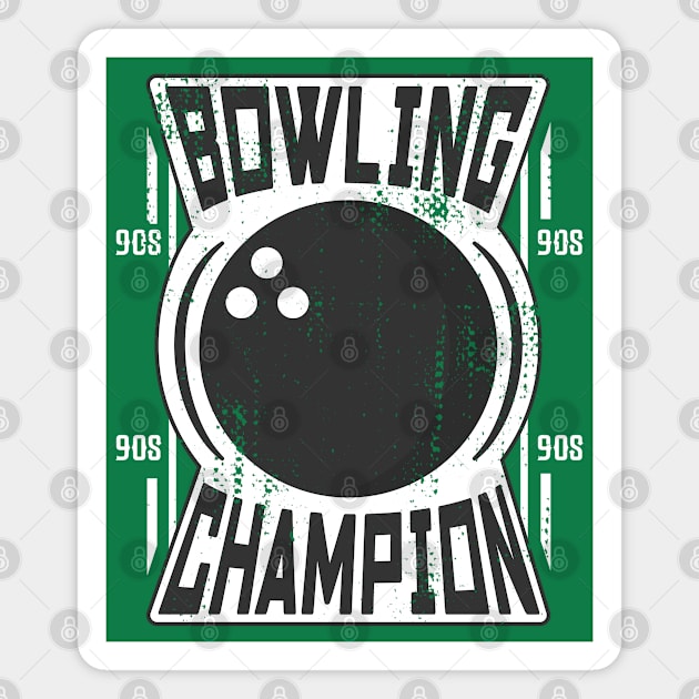 bowling champion Magnet by ArtStopCreative